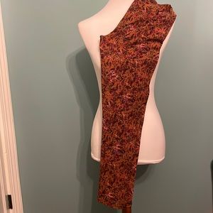 LuLaRoe one size excellent condition mustard purple floral